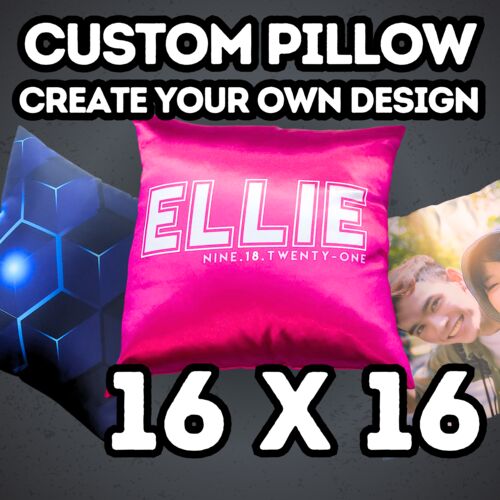 Custom Dye Sub 16" x 16" Throw Pillow Thumbnail