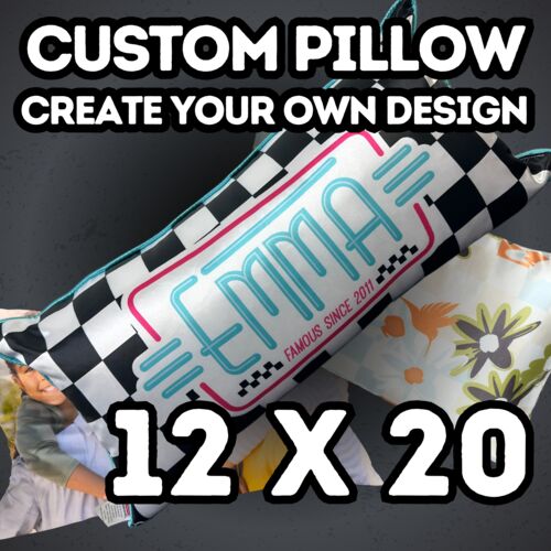 Custom Dye Sub 12" x 20" Throw Pillow Thumbnail