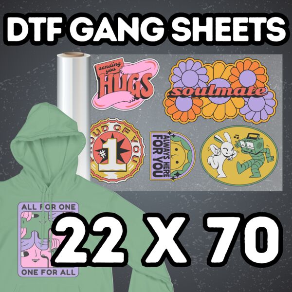 DTF Gang Sheets 22" x 70" Thumbnail