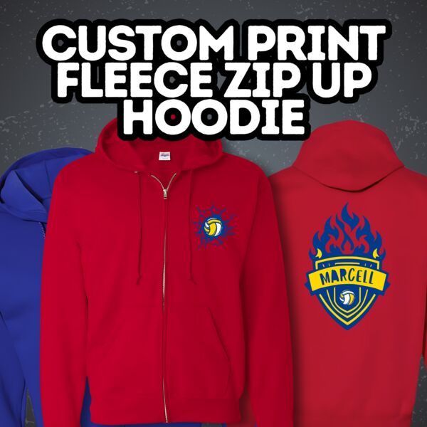 Hanes Custom Print Full-Zipper Hoodie DTFZIP Custom Print Full-Zipper Hoodie Thumbnail