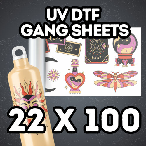UV DTF Gang Sheet 22" x 100" Thumbnail
