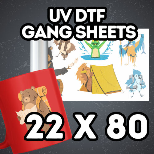 UV DTF Gang Sheets 22" x 80" Thumbnail