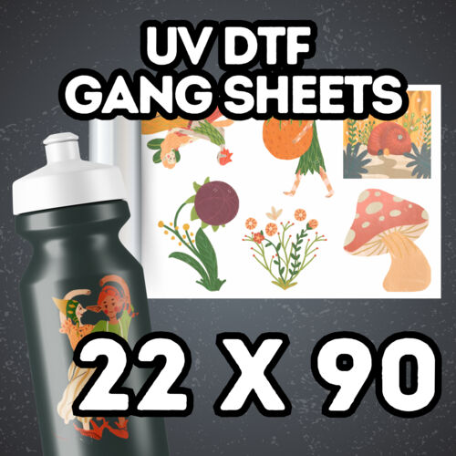 UV DTF Gang Sheets 22" x 90" Thumbnail