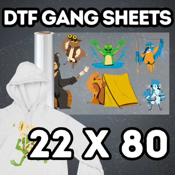 DTF Gang Sheets 22" x 80" DTF Gang Sheets 22" x 80" Thumbnail