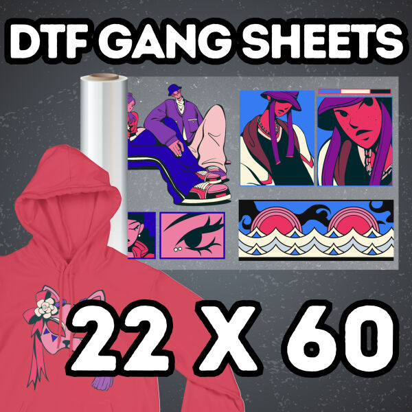 DTF Gang Sheets 22'' x 60'' DTF Gang Sheets 22'' x 60'' Thumbnail