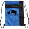 Custom Print Color Block Drawstring Backpack Thumbnail