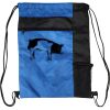 Custom Print Color Block Drawstring Backpack Thumbnail