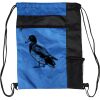 Custom Print Color Block Drawstring Backpack Thumbnail