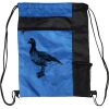 Custom Print Color Block Drawstring Backpack Thumbnail