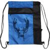 Custom Print Color Block Drawstring Backpack Thumbnail