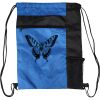 Custom Print Color Block Drawstring Backpack Thumbnail