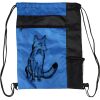 Custom Print Color Block Drawstring Backpack Thumbnail