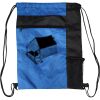 Custom Print Color Block Drawstring Backpack Thumbnail