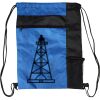 Custom Print Color Block Drawstring Backpack Thumbnail