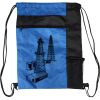 Custom Print Color Block Drawstring Backpack Thumbnail