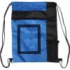 Custom Print Color Block Drawstring Backpack Thumbnail