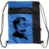 Custom Print Color Block Drawstring Backpack Thumbnail