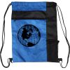 Custom Print Color Block Drawstring Backpack Thumbnail