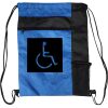 Custom Print Color Block Drawstring Backpack Thumbnail