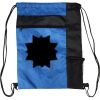 Custom Print Color Block Drawstring Backpack Thumbnail