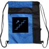 Custom Print Color Block Drawstring Backpack Thumbnail
