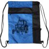 Custom Print Color Block Drawstring Backpack Thumbnail