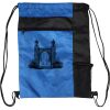 Custom Print Color Block Drawstring Backpack Thumbnail