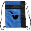Custom Print Color Block Drawstring Backpack Thumbnail