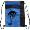 Custom Print Color Block Drawstring Backpack Thumbnail