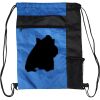 Custom Print Color Block Drawstring Backpack Thumbnail