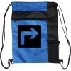 Custom Print Color Block Drawstring Backpack Thumbnail