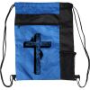Custom Print Color Block Drawstring Backpack Thumbnail
