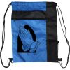 Custom Print Color Block Drawstring Backpack Thumbnail