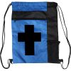 Custom Print Color Block Drawstring Backpack Thumbnail