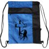 Custom Print Color Block Drawstring Backpack Thumbnail