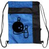 Custom Print Color Block Drawstring Backpack Thumbnail