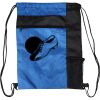Custom Print Color Block Drawstring Backpack Thumbnail