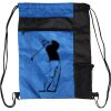 Custom Print Color Block Drawstring Backpack Thumbnail