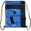 Custom Print Color Block Drawstring Backpack Thumbnail