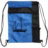 Custom Print Color Block Drawstring Backpack Thumbnail