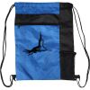 Custom Print Color Block Drawstring Backpack Thumbnail