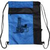 Custom Print Color Block Drawstring Backpack Thumbnail
