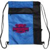 Custom Print Color Block Drawstring Backpack Thumbnail
