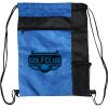 Custom Print Color Block Drawstring Backpack Thumbnail