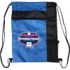 Custom Print Color Block Drawstring Backpack Thumbnail