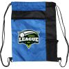 Custom Print Color Block Drawstring Backpack Thumbnail