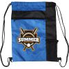 Custom Print Color Block Drawstring Backpack Thumbnail