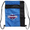 Custom Print Color Block Drawstring Backpack Thumbnail