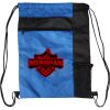 Custom Print Color Block Drawstring Backpack Thumbnail