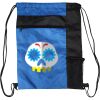 Custom Print Color Block Drawstring Backpack Thumbnail